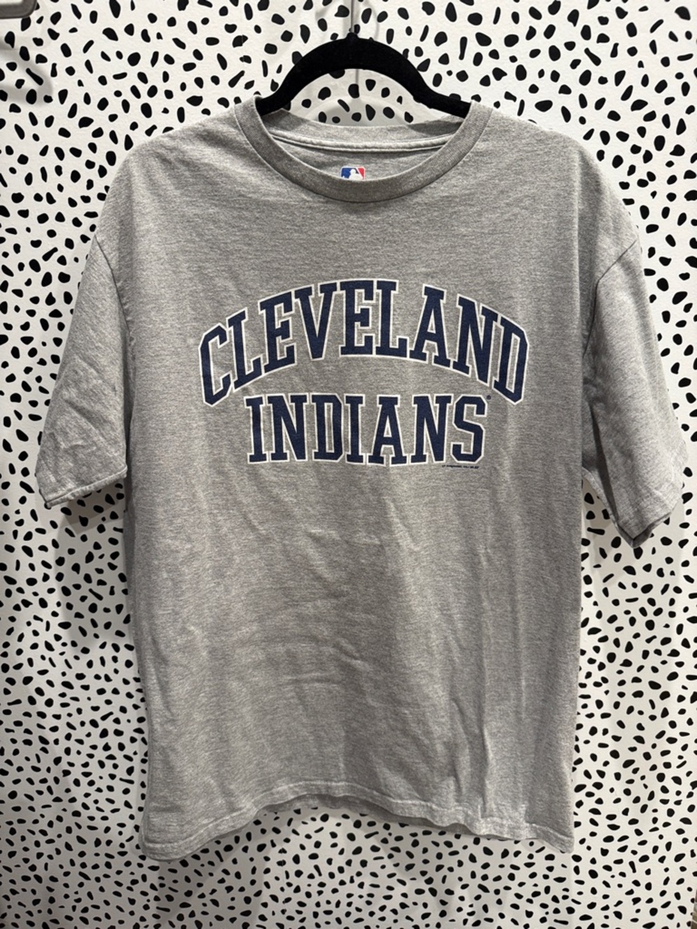Mens Vintage Cleveland Indians MLB Grey T-Shirt Size L